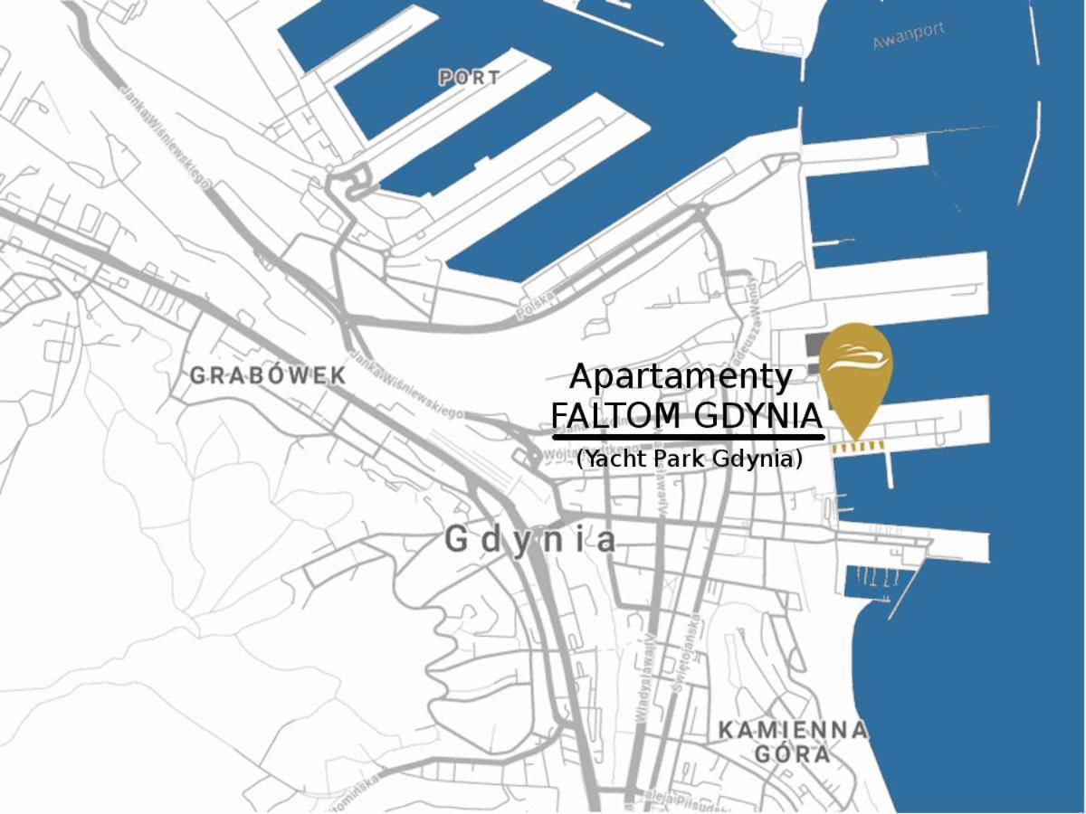 Apartament Faltom 26 Yacht Park Z Tarasem غدينيا المظهر الخارجي الصورة