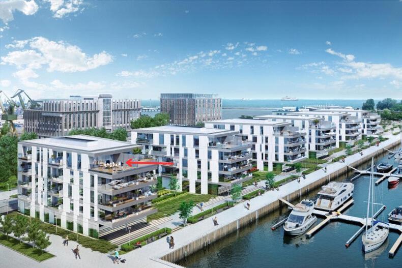 Apartament Faltom 26 Yacht Park Z Tarasem غدينيا المظهر الخارجي الصورة